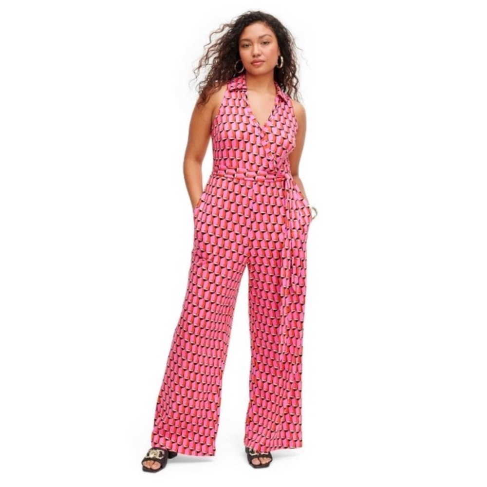 NWT Target x Diane Von Furstenberg Modern Geo Collar Jumpsuit